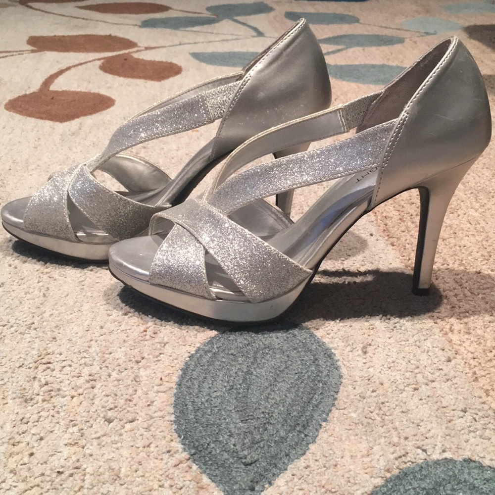 Sparkly strappy heels